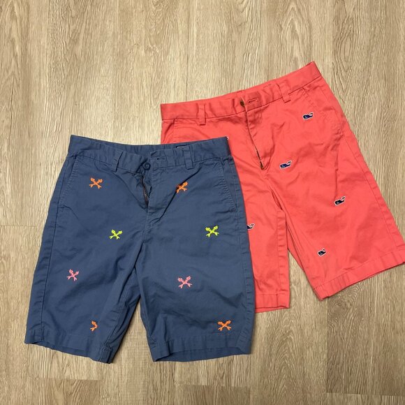 Vineyard Vines embroidered shorts size 14 - Picture 1 of 8